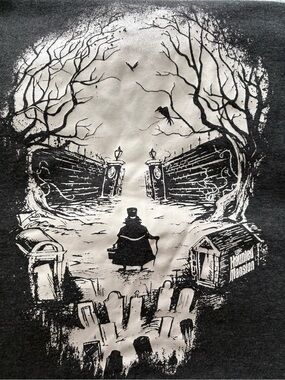 Disney’s Haunted Mansion Skull Graphic Tee. Women’s XL